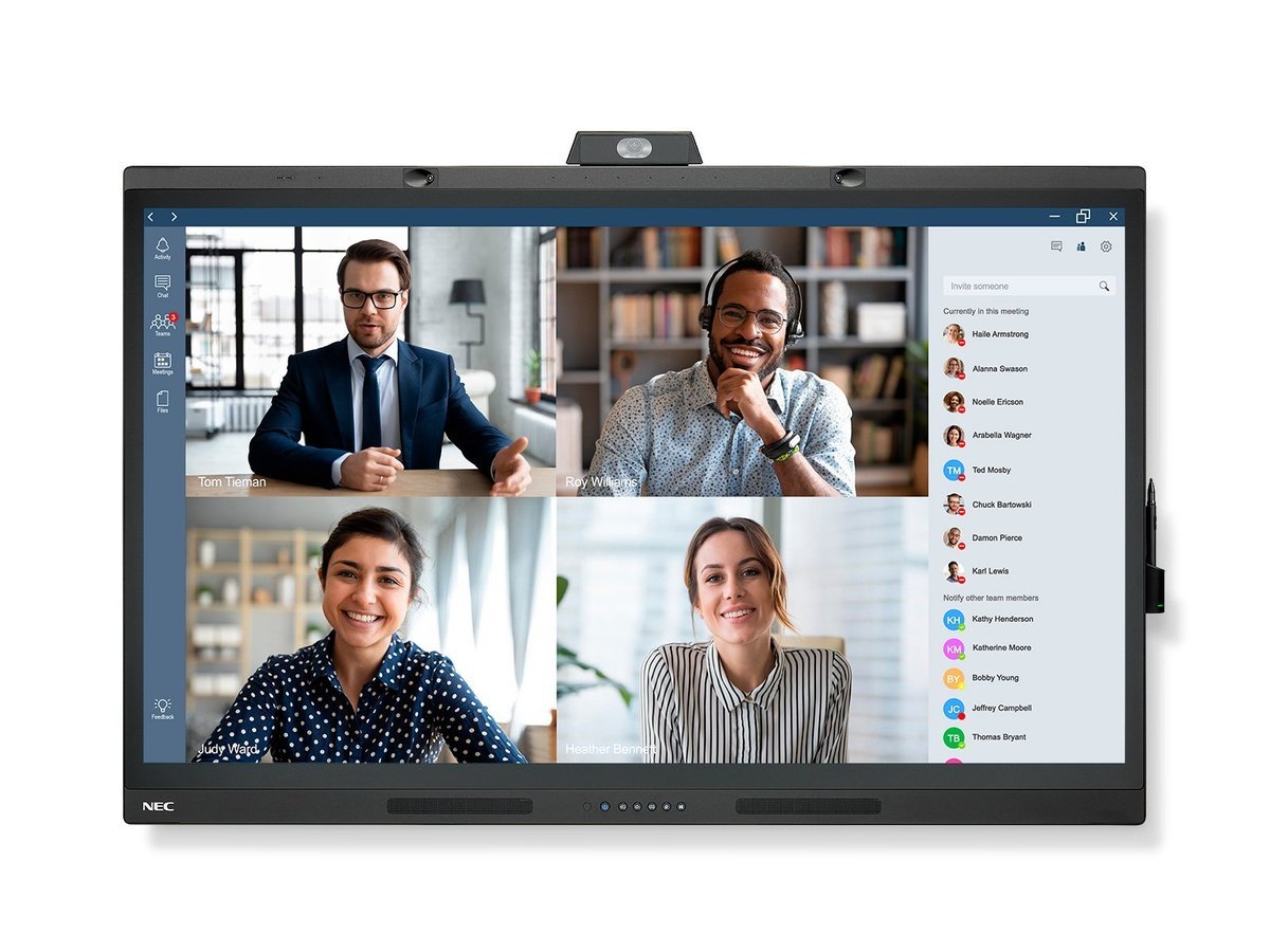 NEC MultiSync WD551 Pannello piatto interattivo 139,7 cm (55") IPS 400 cd/m2 4K Ultra HD Touch screen 16/7