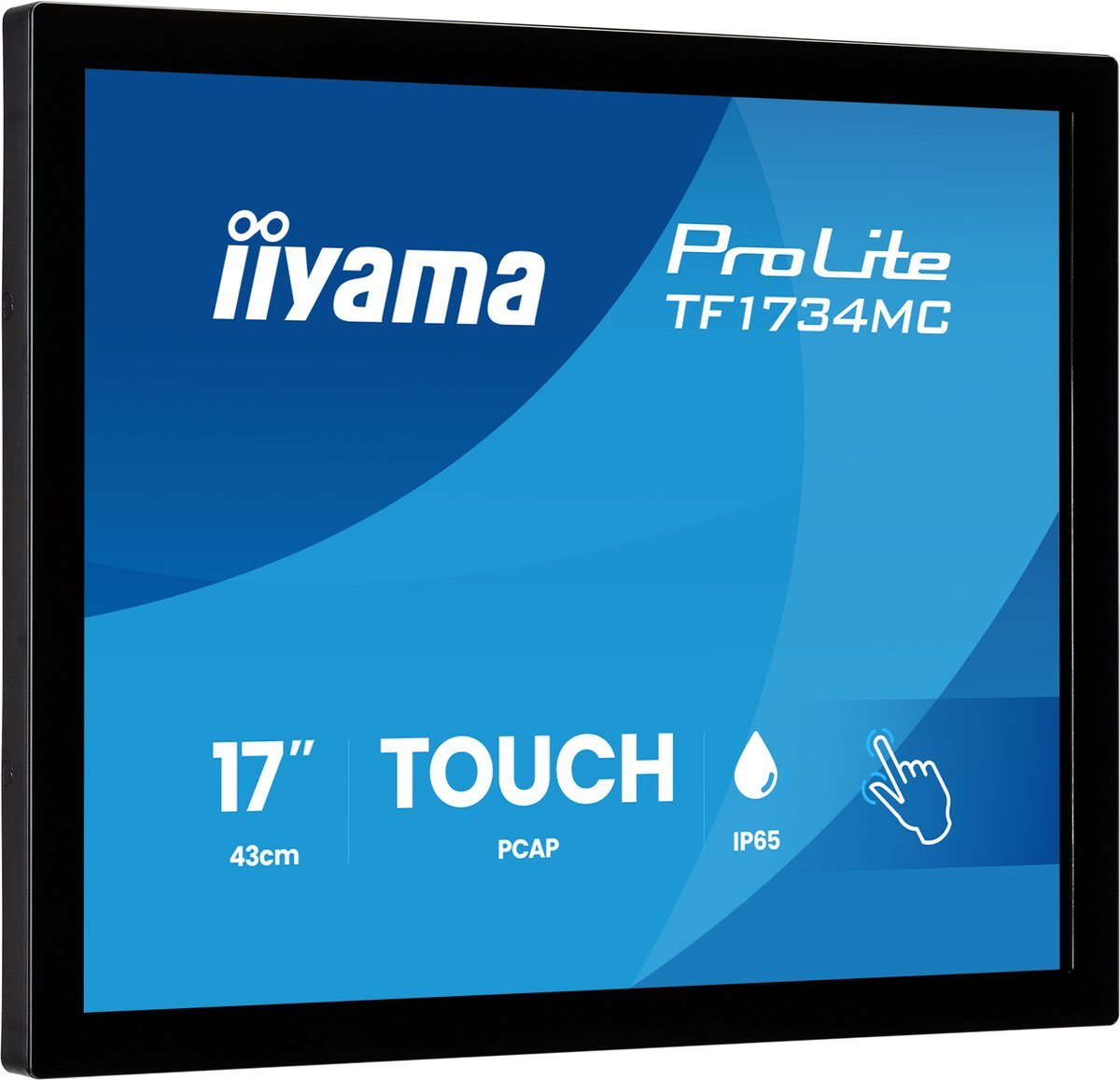 iiyama TF1734MC-B8X Pannello Touch PCAP Senza Cornice 10 Punti 17" 1280x1024 315cd VGA HDMI DP