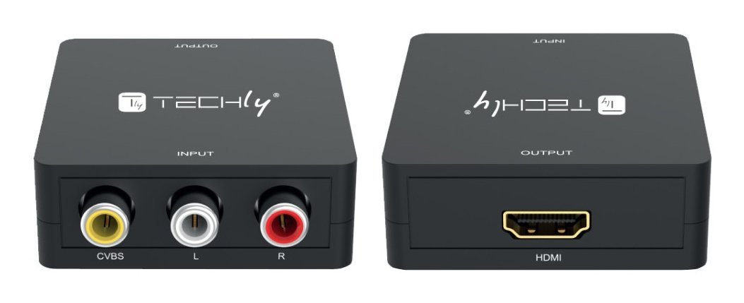Techly IDATA SPDIF-6E3 Convertitore AV Video e Audio Composito 3x RCA a HDMI 1080p