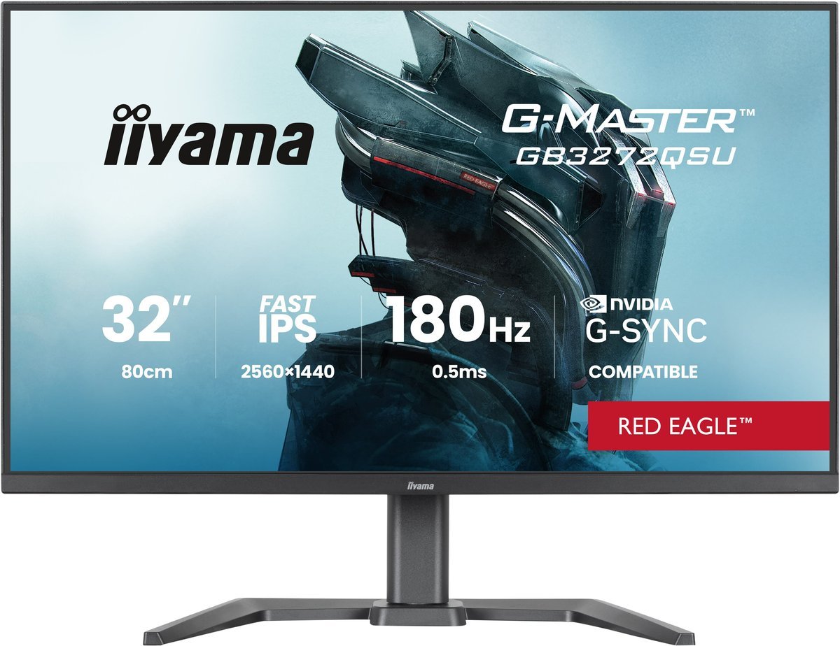 iiyama G-MASTER GB3272QSU-B1 Monitor PC 80 cm (31.5") 2560 x 1440 Pixel Quad HD LED Nero
