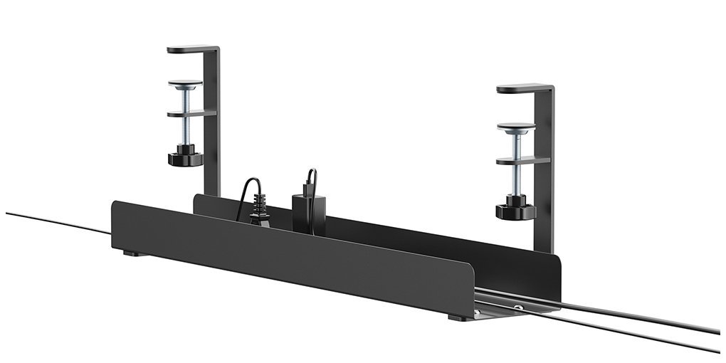Neomounts ADS07-121BL organizer per cavi Scrivania Pannello passacavi Nero 1 pz
