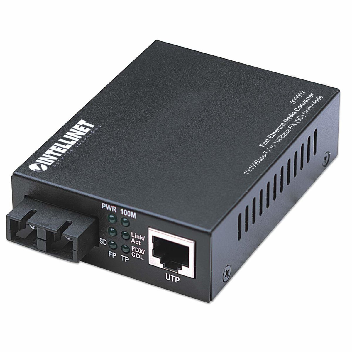 Intellinet 506502 convertitore multimediale di rete 100 Mbit/s 1310 nm Modalita multipla Nero