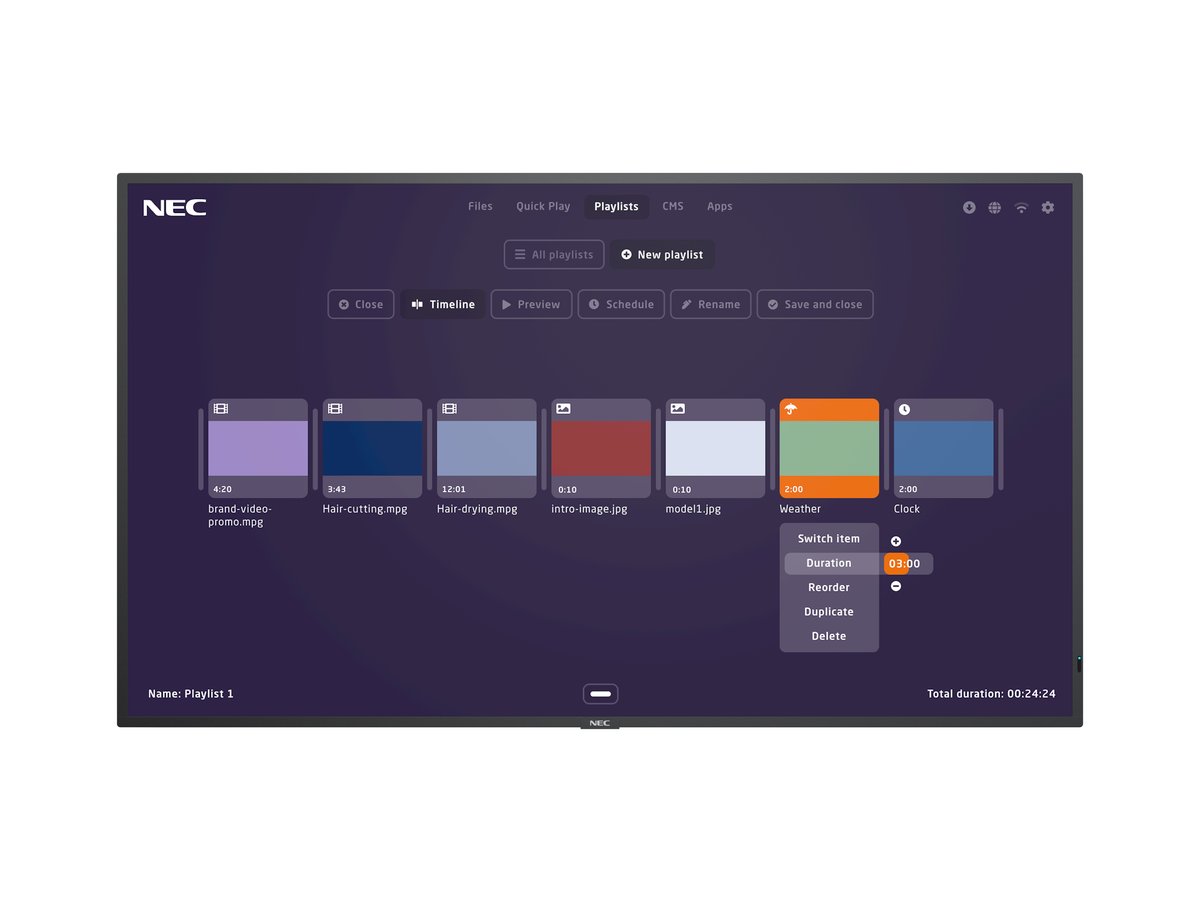 NEC MultiSync M491-MPi4, 124,5 cm (49ʺ), LCD, 3840 …