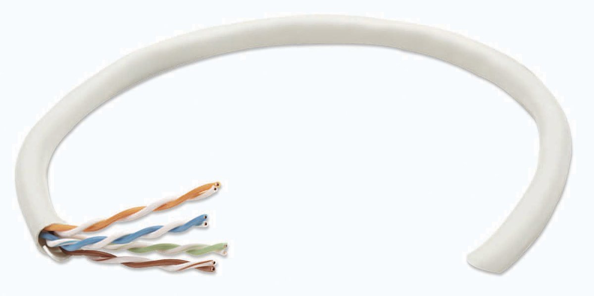 Intellinet 325899 Cavo Cat5e U/UTP in Rottolo 305m Grigio 24 AWG