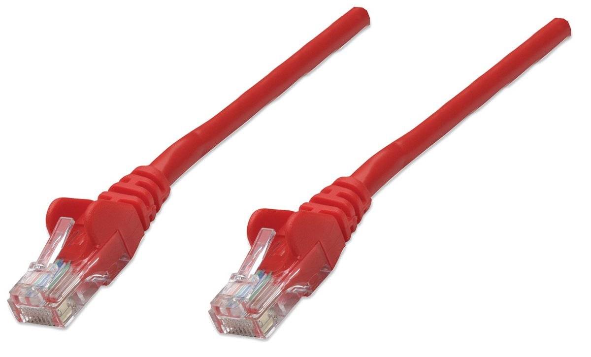 Intellinet RJ-45 M/M, 10m cavo di rete Rosso Cat5e U/UTP (UTP)