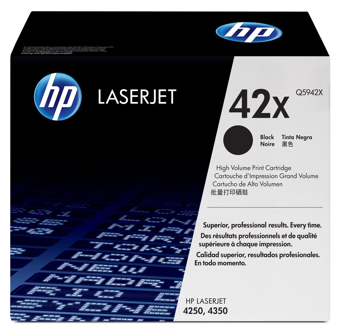 HP 42X High Yield Black Original LaserJet Toner Cartridge - 20000 pagine - Nero - 1 pz