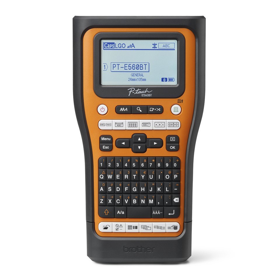 Brother PT-E560BTVP stampante per etichette (CD) Trasferimento termico 180 x 180 DPI 20 mm/s Con cavo e senza cavo HSE/TZe Bluetooth QWERTZ