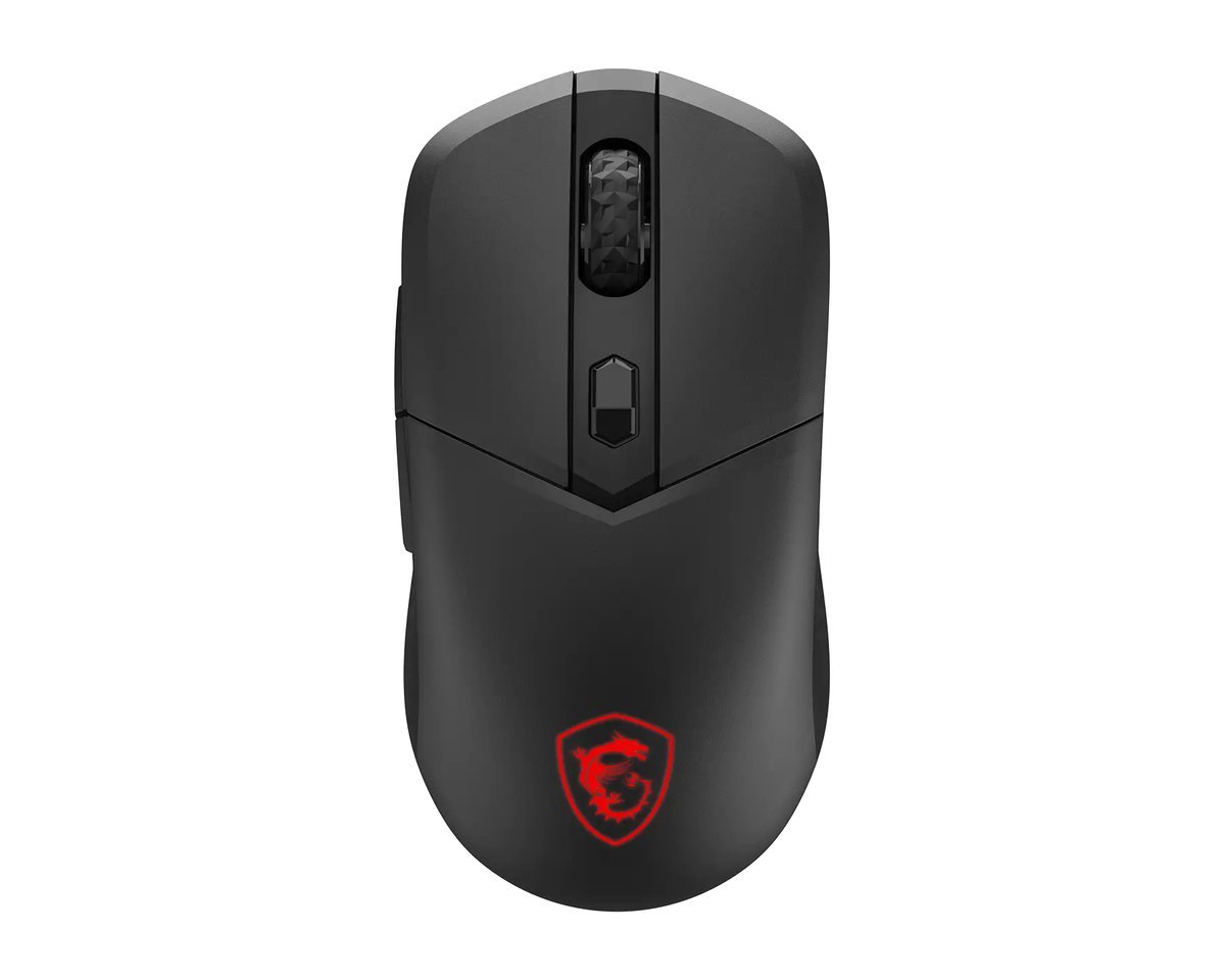 MSI Versa PRO Wireless - sensore PixArt PAW-3395 - Nero
