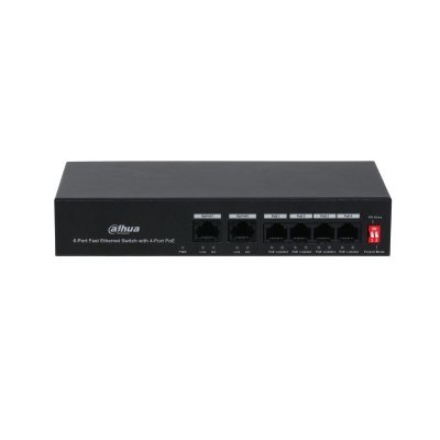 Dahua PFS3006-4ET-36 Switch Fast Ethernet a 6 porte con 4 porte PoE