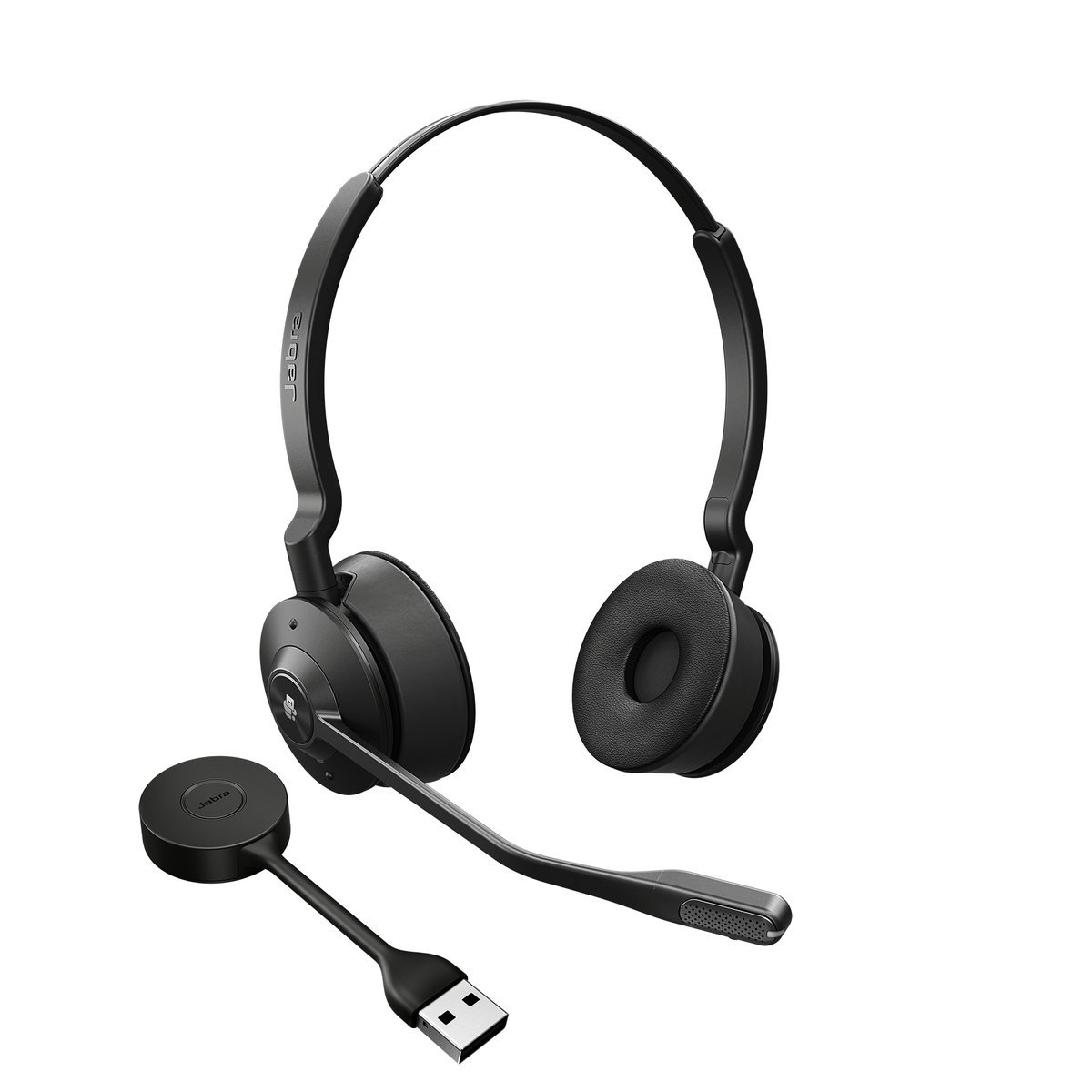 Jabra Engage 55 Stereo - Cuffie con microfono - on-ear - DECT - senza fili - Certificato per i team Microsoft