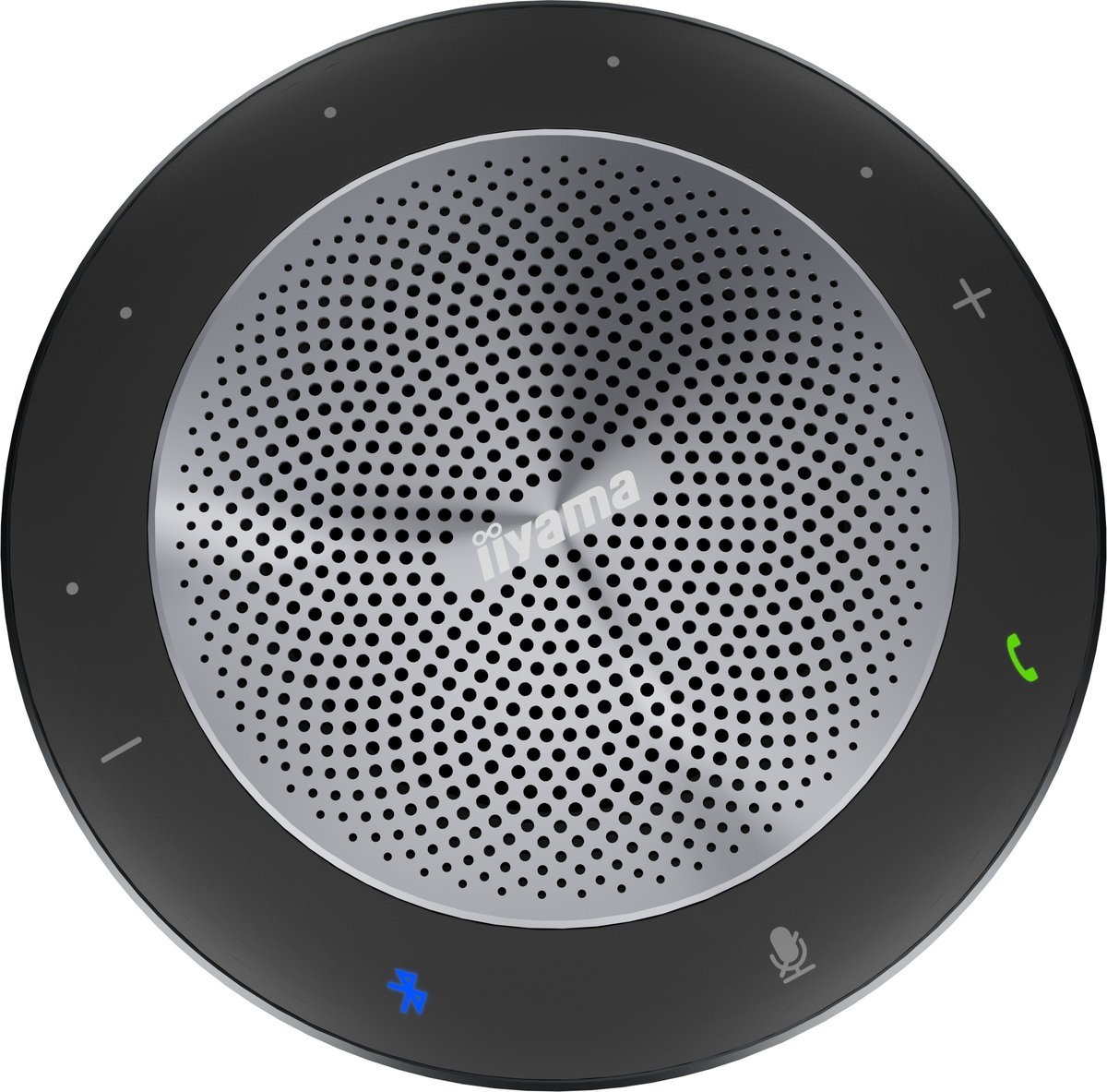 iiyama UC SPK01L - Vivavoce a mani libere - Bluetooth - senza fili, cablato - USB-C - USB, jack da 3,5 mm