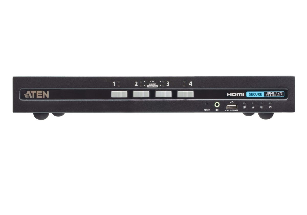 Aten CS1184H4C-AT-G 4P USB HDMI Single Display PP4 SicuroSwitch KVM with CAC