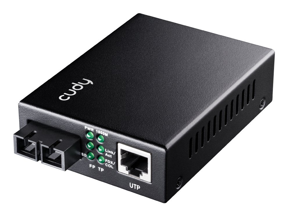 Cudy MC100GSA-20 convertitore multimediale di rete 1000 Mbit/s 1310 nm Modalita singola Nero