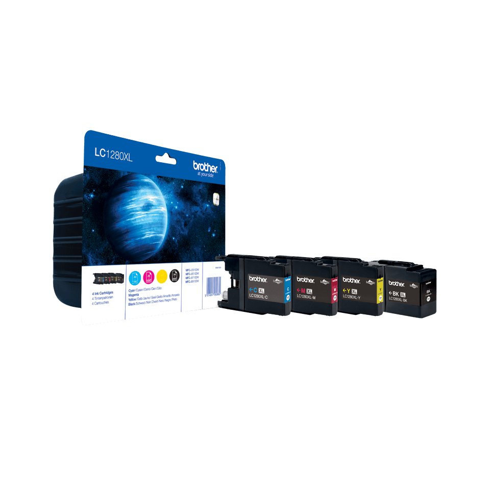 Cartucce inkjet alta capacità blister 1280 Brother nero+ciano+magenta+giallo …