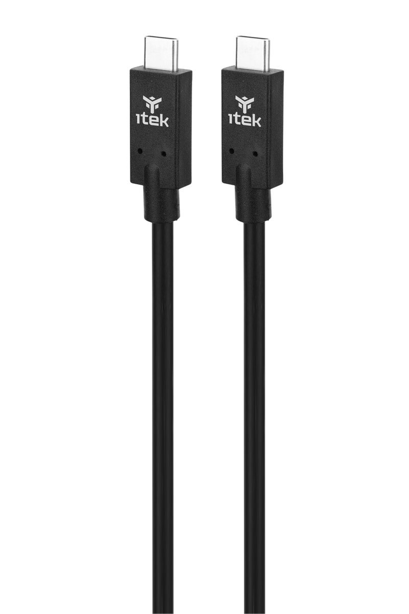 ITEK Cavo USB3.2 Gen2 Type-C maschio a maschio- 4K 60Hz- 20G data- 100W power- lunghezza 1m