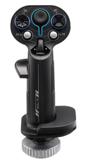 THRUSTMASTER SOL-R 3 AVA ADD-ON GRIP LEVA DI COMANDO PER I COMBATTIMENTI E L'ESPLORAZIONE SPAZIALE SU PC 21 PULSANTI NERO