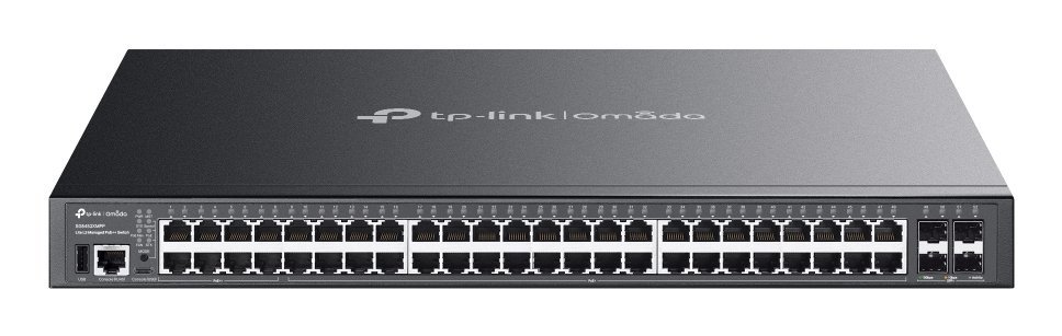 TP-LINK OMADA 48-PORT GIGABIT STACKABLE LITE L3 MANAGED POE++ SWITCH WITH 4 10G SLOTS