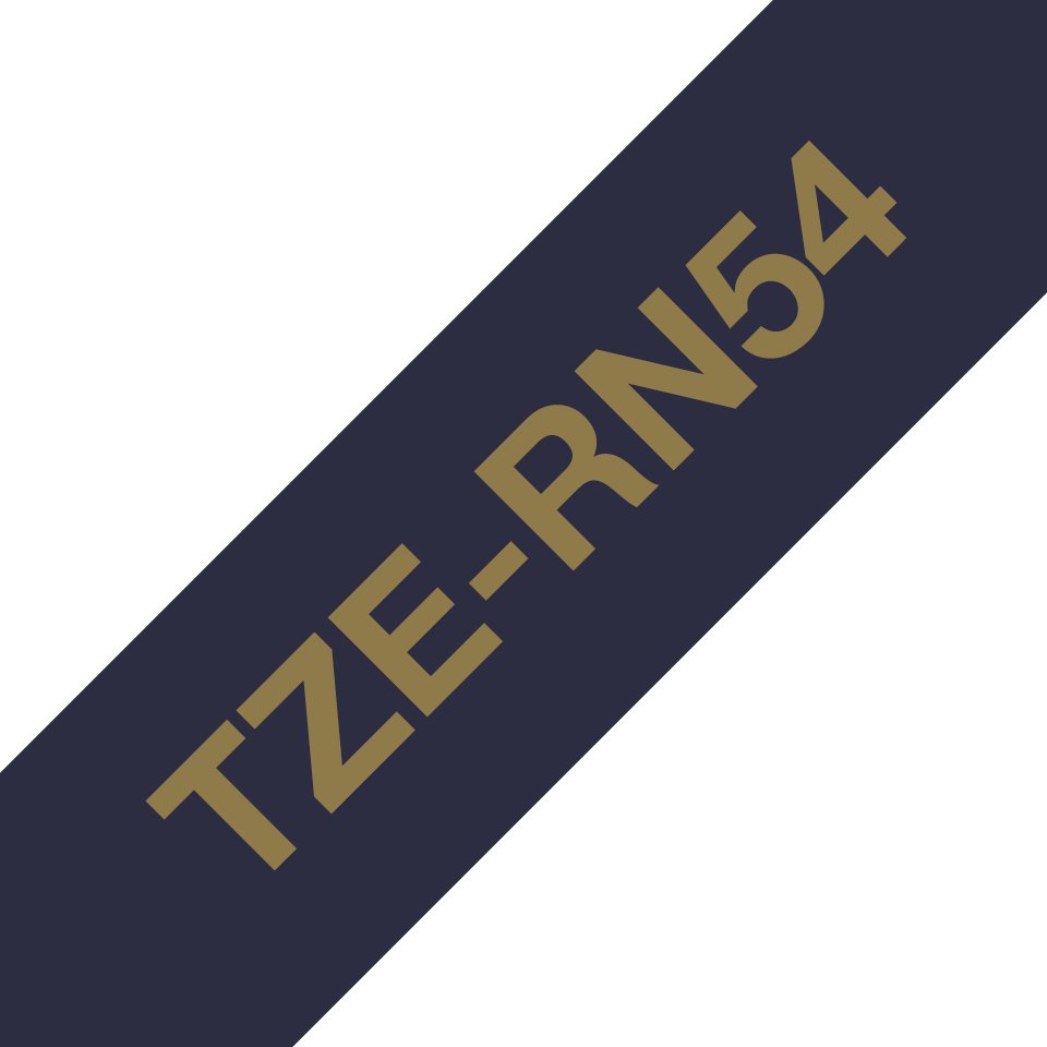 Brother TZe-Rn54 - Satinata - dorato su blu …