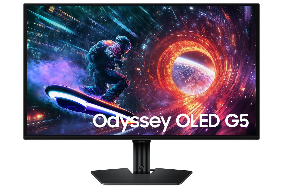 Samsung Monitor Gaming Odyssey OLED G5 - G50SF da 27?? QHD Flat, 68,6 cm (27?), 2560 x 1440 Pixel, Quad HD, OLED, 0,03 ms, Nero