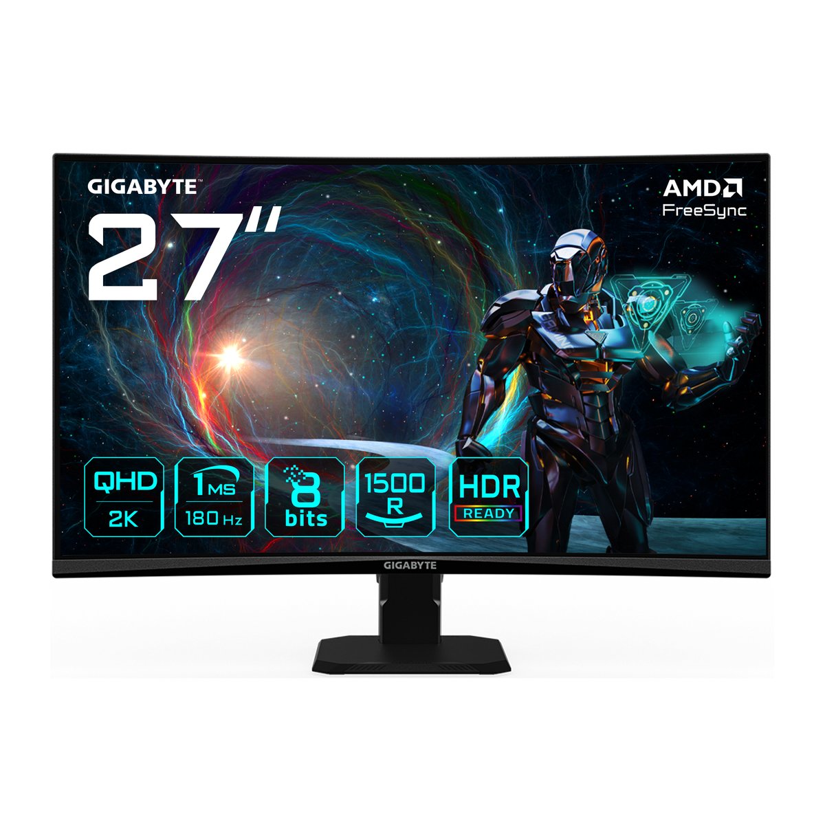 GIGABYTE GS27QCA 27ʺ QHD Monitor Gaming Curvo – …