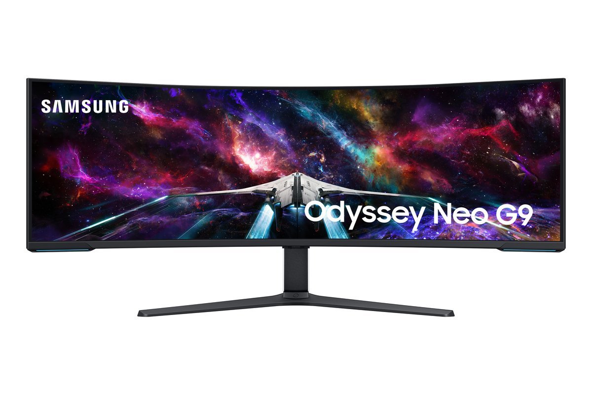 Samsung Odyssey S57CG954NU Monitor PC 144,8 cm (57") 7680 x 2160 Pixel 8K Ultra HD QLED Nero, Bianco
