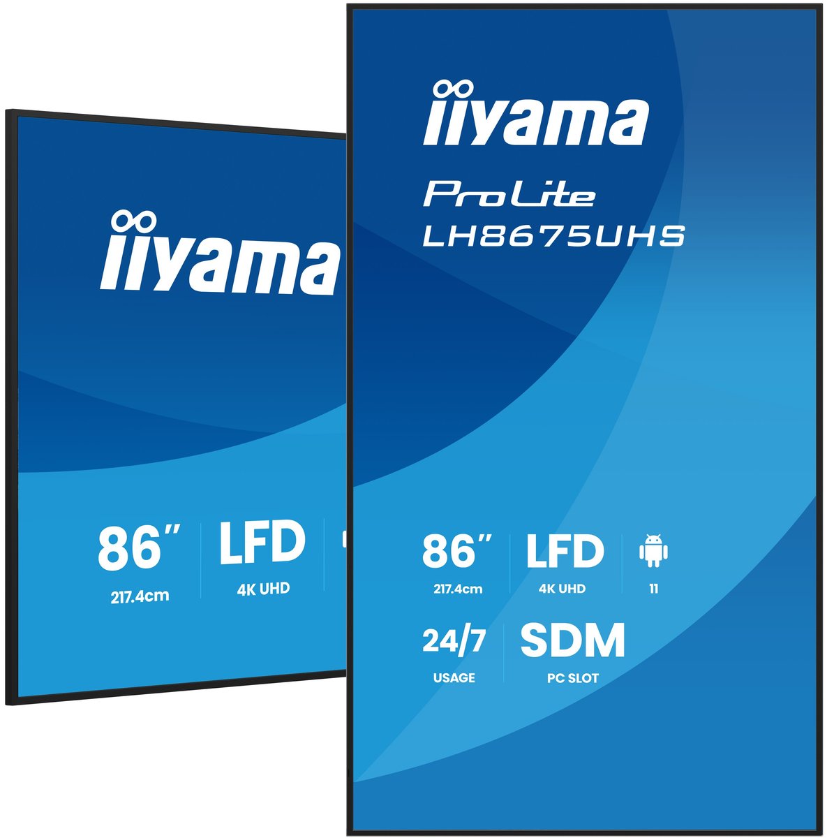 iiyama LH8675UHS-B2AG, Pannello piatto per segnaletica digitale, 2,17 …