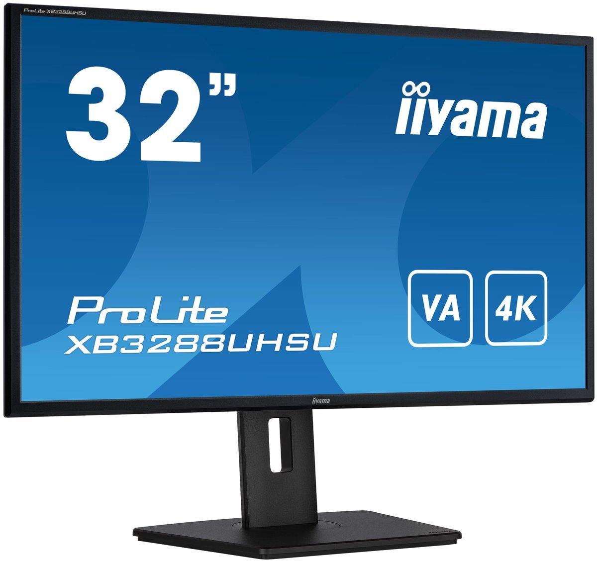 iiyama ProLite XB3288UHSU-B5 - Monitor a LED - 32" (31.5" visualizzabile) - 3840 x 2160 4K @ 60 Hz - VA - 300 cd/m² - 3000:1 - 3 ms - 2xHDMI, DisplayPort - altoparlanti - nero, opaco