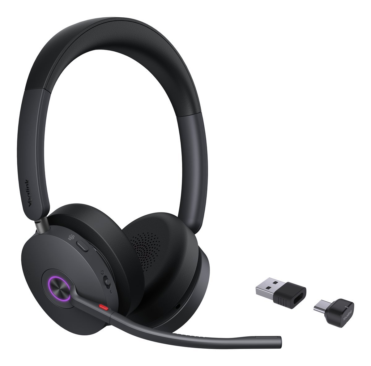 Yealink BH74 Teams USB-C/A Auricolare Wireless A Padiglione Ufficio USB Type-C / USB Type-A Bluetooth Nero
