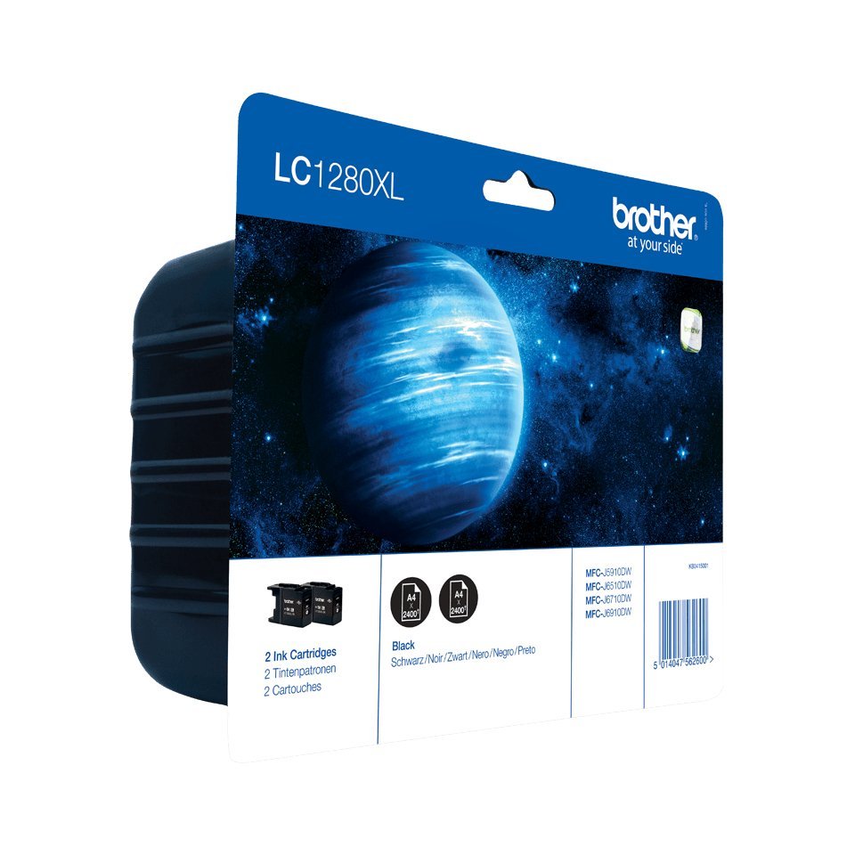 Brother LC1280XLBKBP2 - Confezione da 2 - alta …