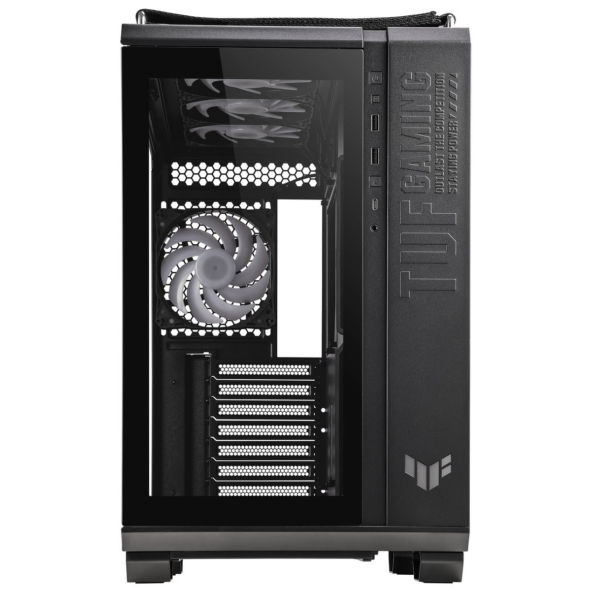Asus TUF Gaming GT502 Plus, ARGB, Vetro Temperato - Nero