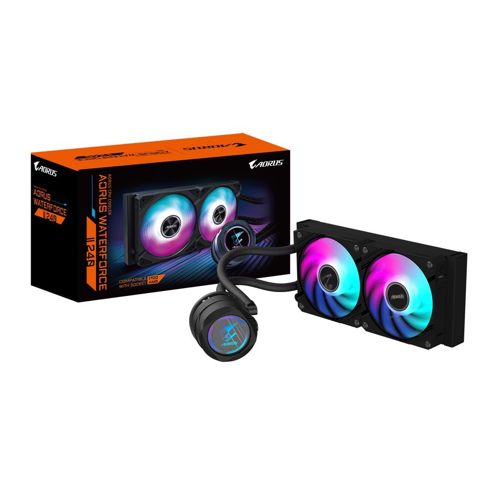 GIGABYTE AORUS WATERFORCE II 240 Processore Raffreddatore di liquidi tutto in uno 12 cm Nero