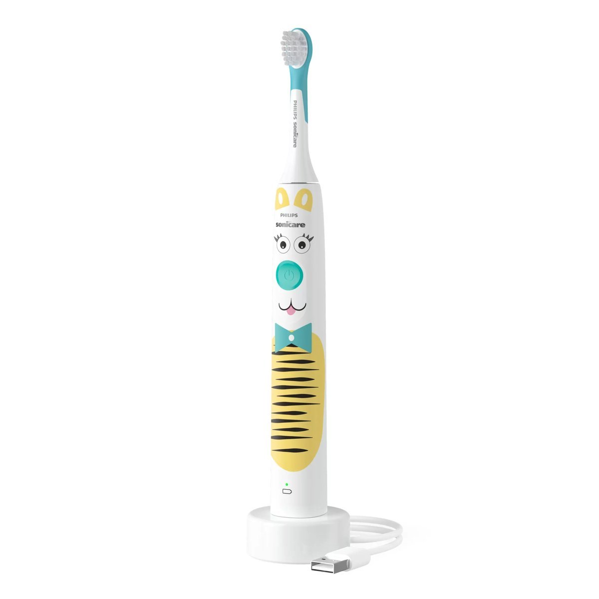 PHILIPS FOR KIDS SPAZZOLINO ELETTRICO TECNOLOGIA SONICARE 2 VELOCITA' CON ADESIVI RIUTILIZZABILI