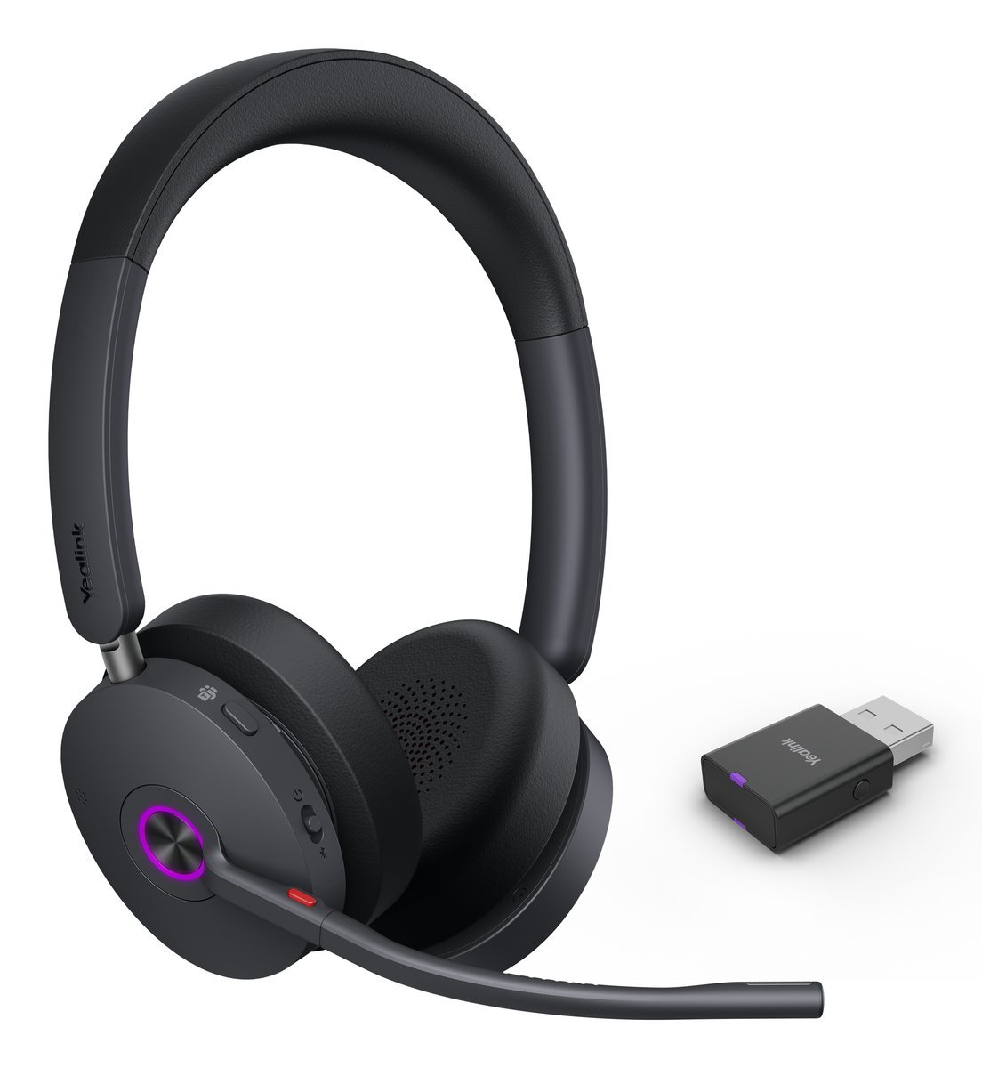 Yealink WH68 Hybrid Teams Auricolare Con cavo e senza cavo A Padiglione Musica e Chiamate USB tipo-C Bluetooth Nero