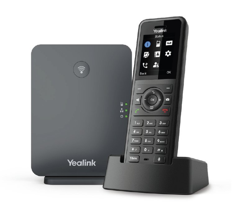 Yealink W77P Telefono IP Wireless con Display TFT e Capacita di Rubrica di 1000 Contatti