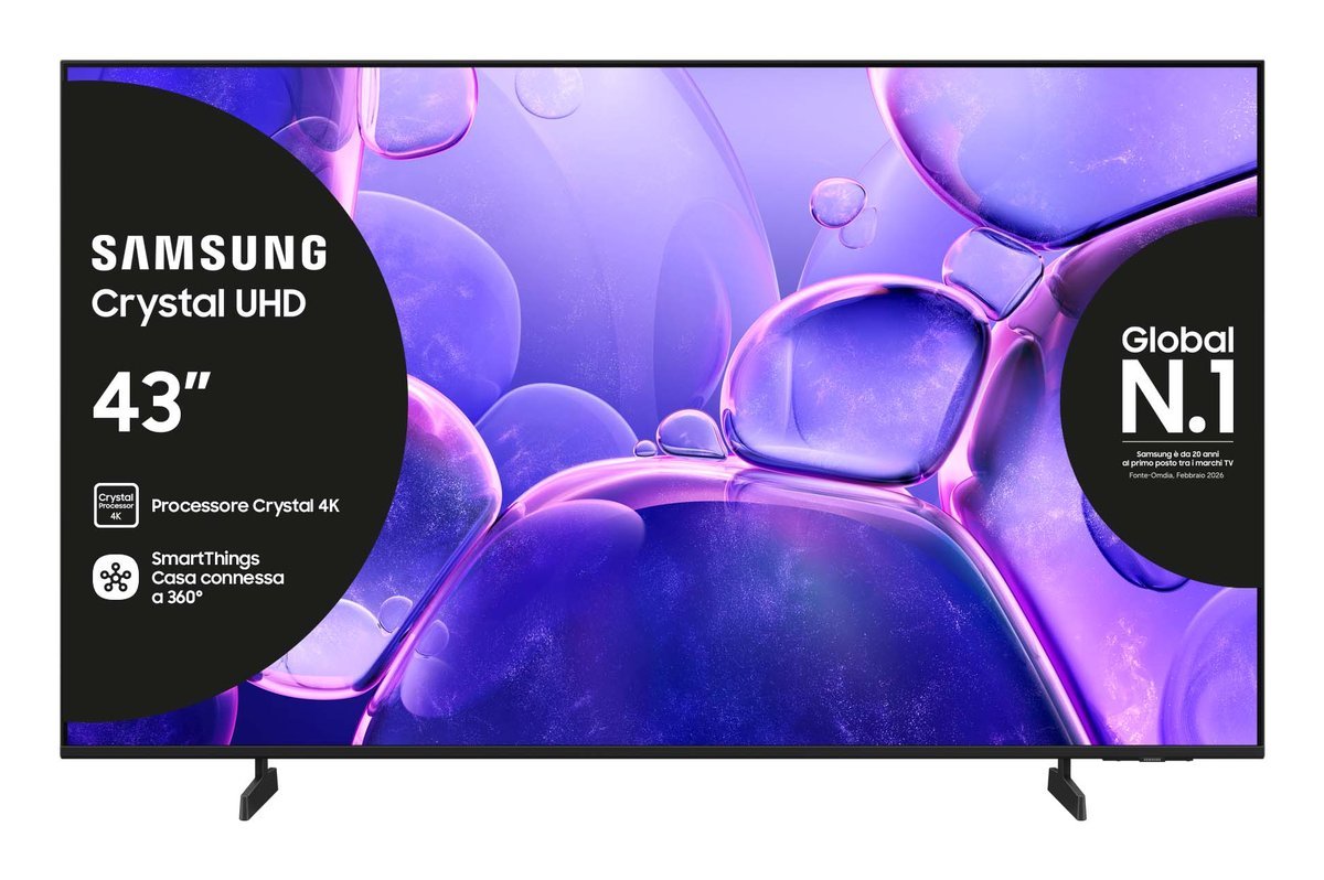 TV LED 43" UE43U8000FUXZT ULTRA HD 4K SMART TV WIFI DVB-T2 GAR. ITALIA