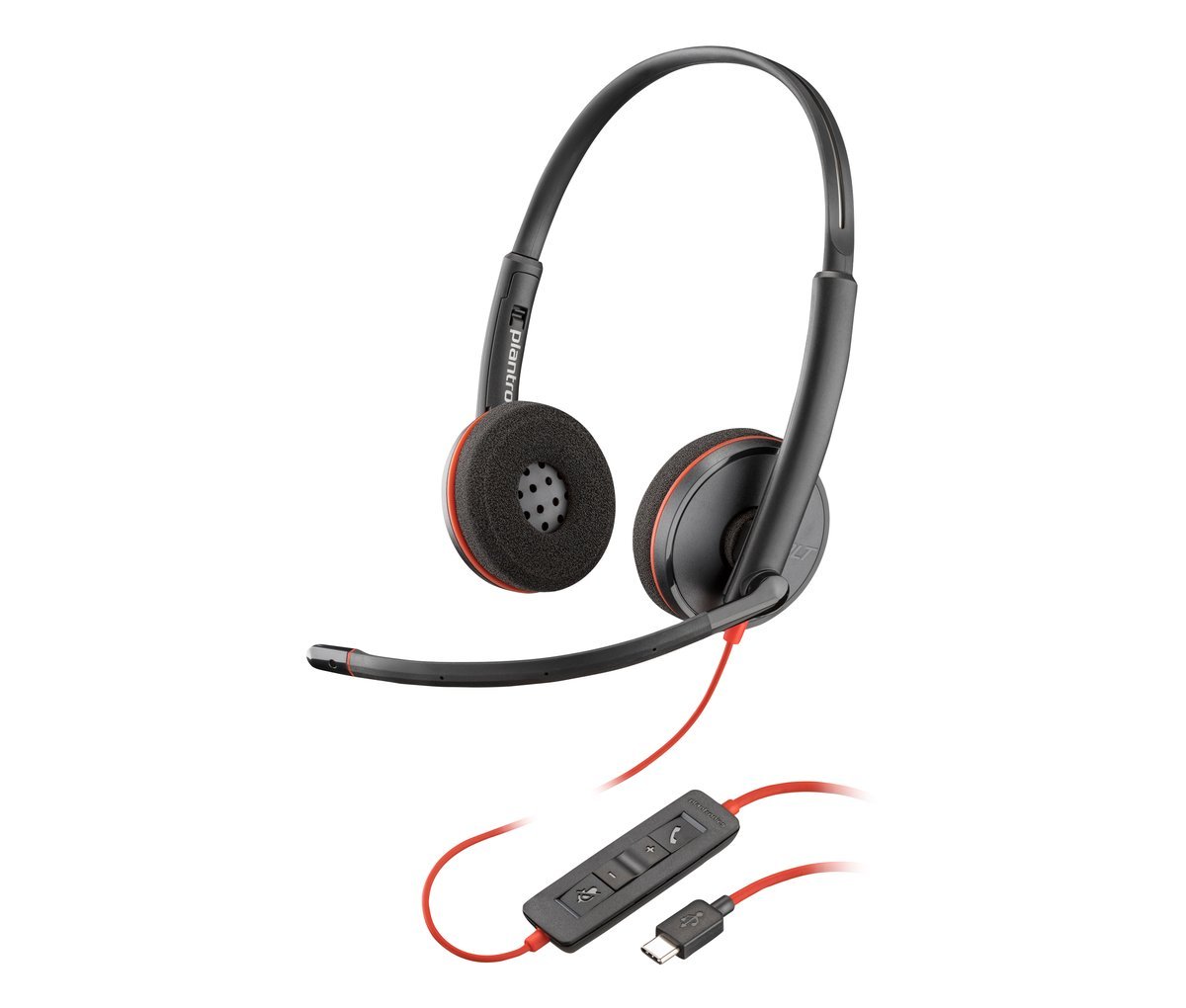 HP Poly Blackwire C3220 USB-C Headset (Bulk) Auricolare Cablato A Padiglione Ufficio USB tipo-C Nero