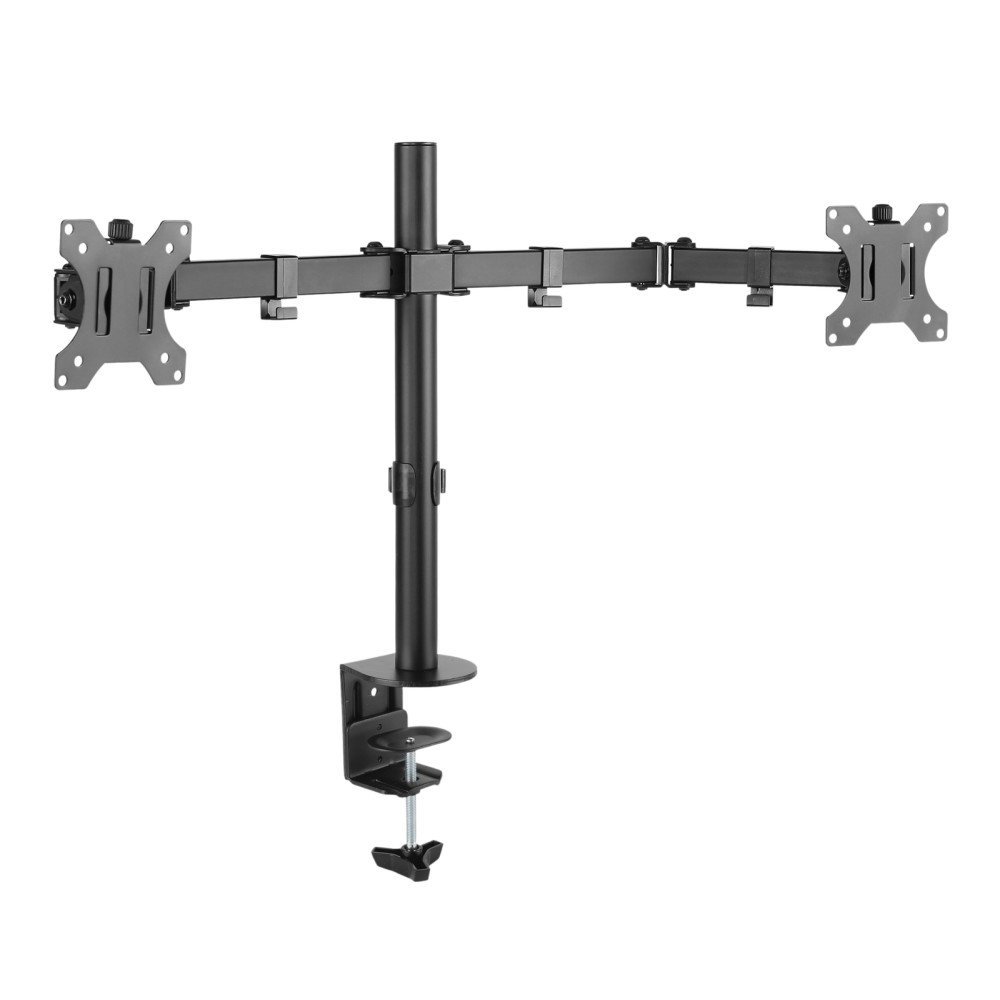 Techly ICA-LCD 582-D Supporto per Doppio Monitor 13-32” LCD 8kg da Scrivania Rotante