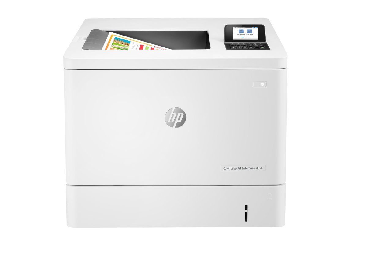 HP Color LaserJet Enterprise Stampante Enterprise Color LaserJet M554dn, Stampa, Porta USB frontale, Stampa fronte/retro