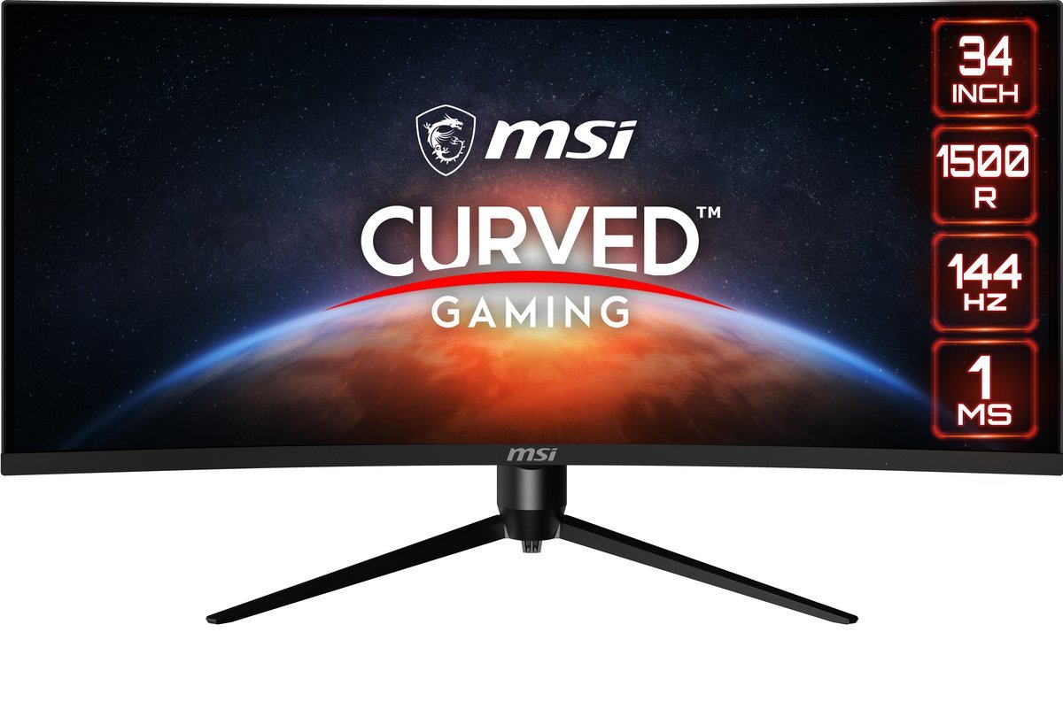 MSI Optix MAG342CQR 34" curved R1500, UWQHD 3440x1440 144Hz, 1ms - HDMI/DP