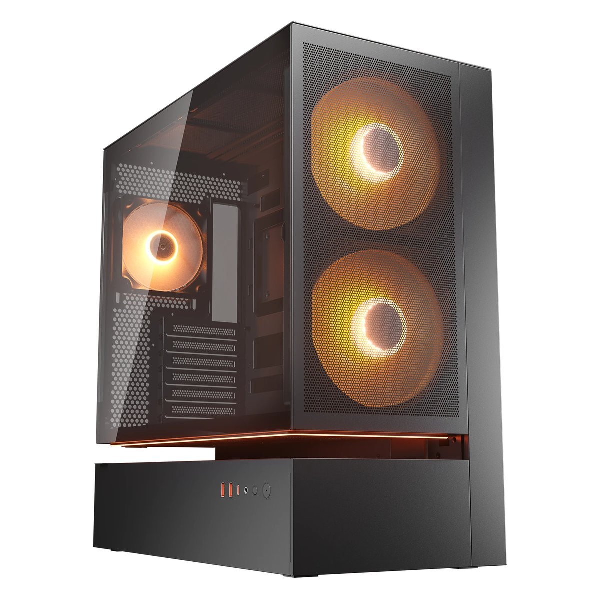 Cougar CFV235 Mesh, Mid-Tower, Vetro Temperato - Nero