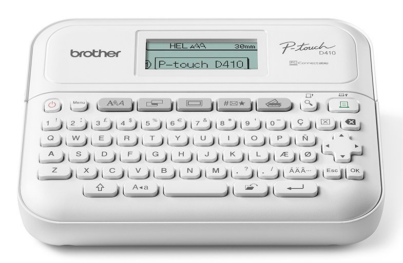 Brother PT-D410VP stampante per etichette (CD) ZINK (Zero-Ink) 180 x 180 DPI Cablato TZe QWERTY