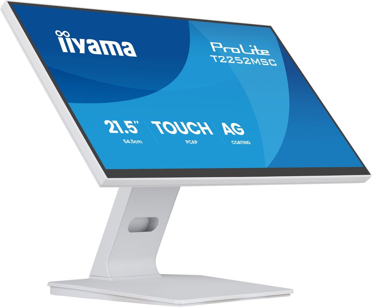 iiyama ProLite T2252MSC-W2AG Monitor PC 54,5 cm (21.4") 1920 x 1080 Pixel Full HD LCD Touch screen Bianco