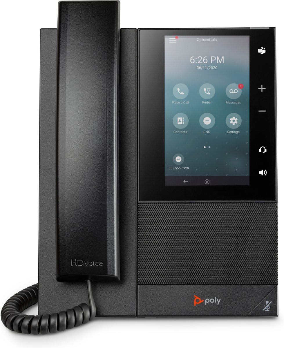 HP Poly CCX 500 Business Media Phone with Open SIP and PoE-enabled telefono IP Nero 24 linee LCD