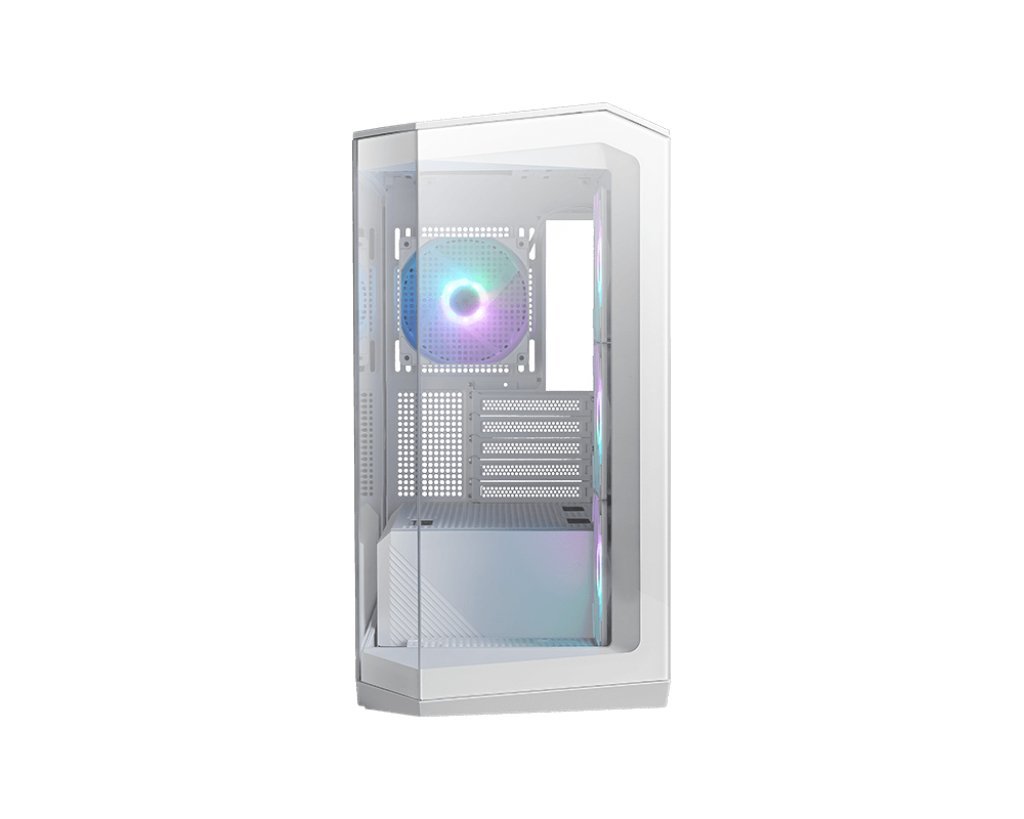 MSI MAG PANO M100R PZ GAMING MICRO TOWER ATX MICRO ATX PANNELLI IN VETRO TEMPERATO 4 FAN ARGB 120mm BIANCO