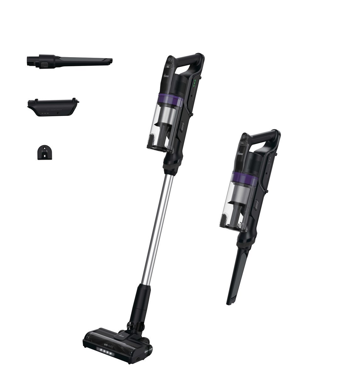HOOVER HF1PZ10H 011 SCOPA ELETTRICA SENZA FILO SENZA SACCO SPAZZOLA ALL FLOOR TECNOLOGIA ANTI TWIST E LUCI LED CON ACCESSORI NERO