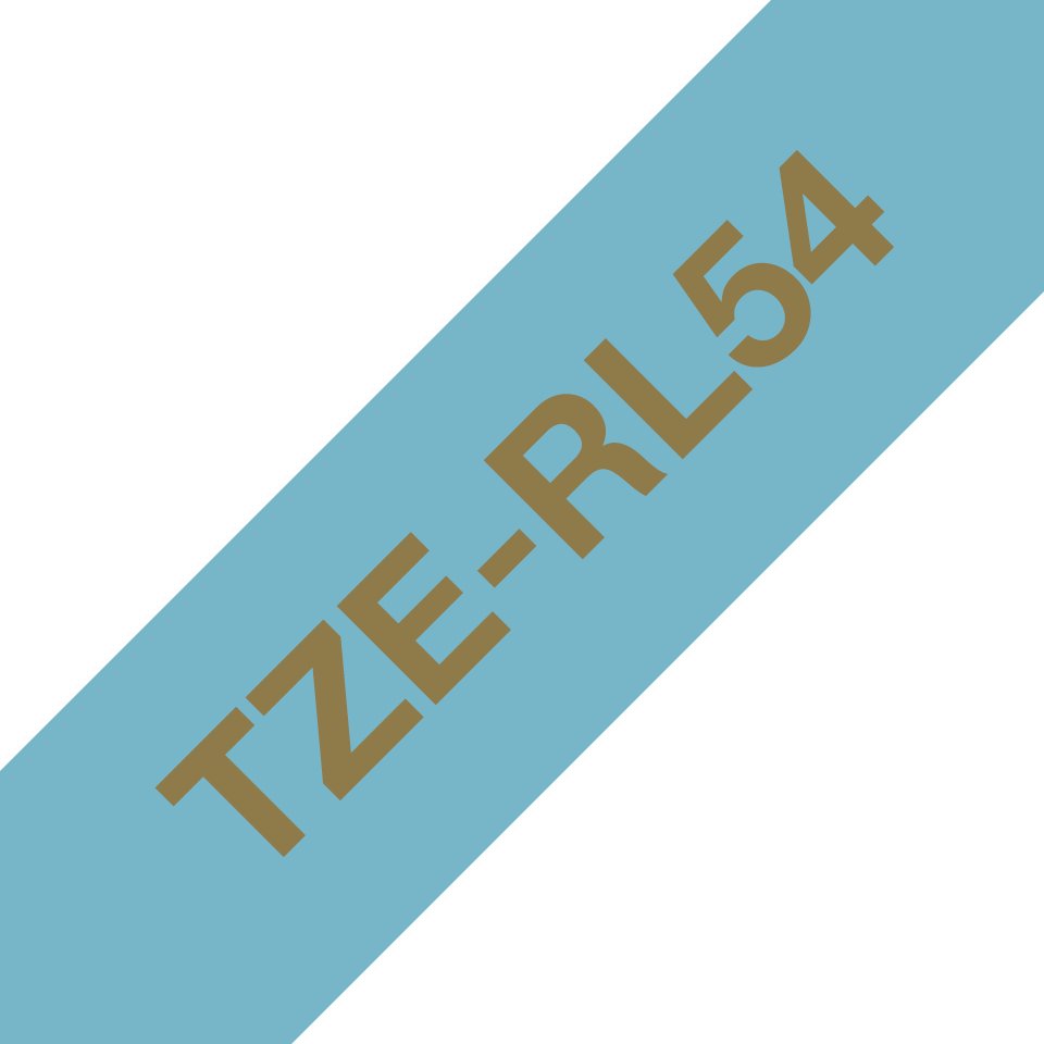 Brother TZe-RL54 - Satinata - oro su azzurro …