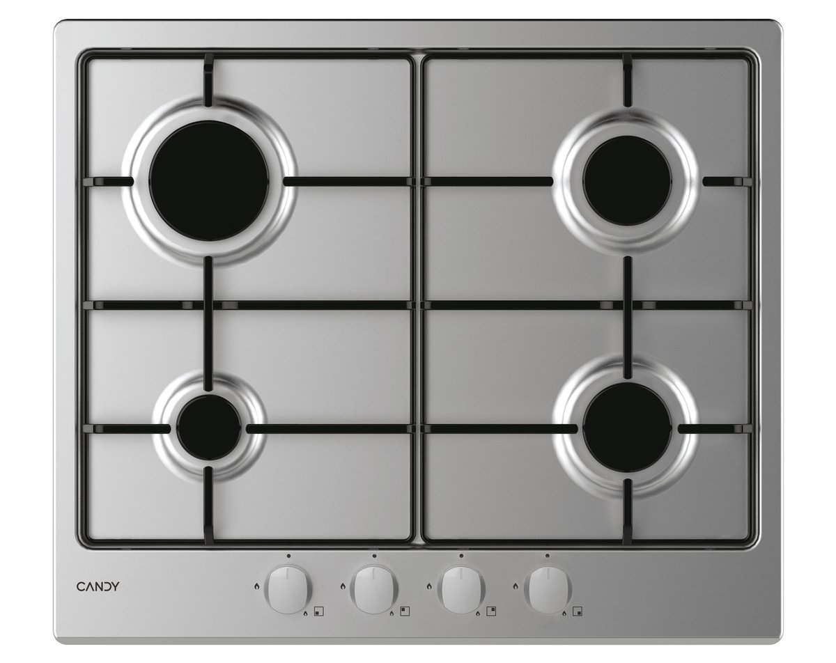 PIANO COTTURA A GAS TIMELESS 60CM - 4 FUOCHI - INOX (CHW6BRX)