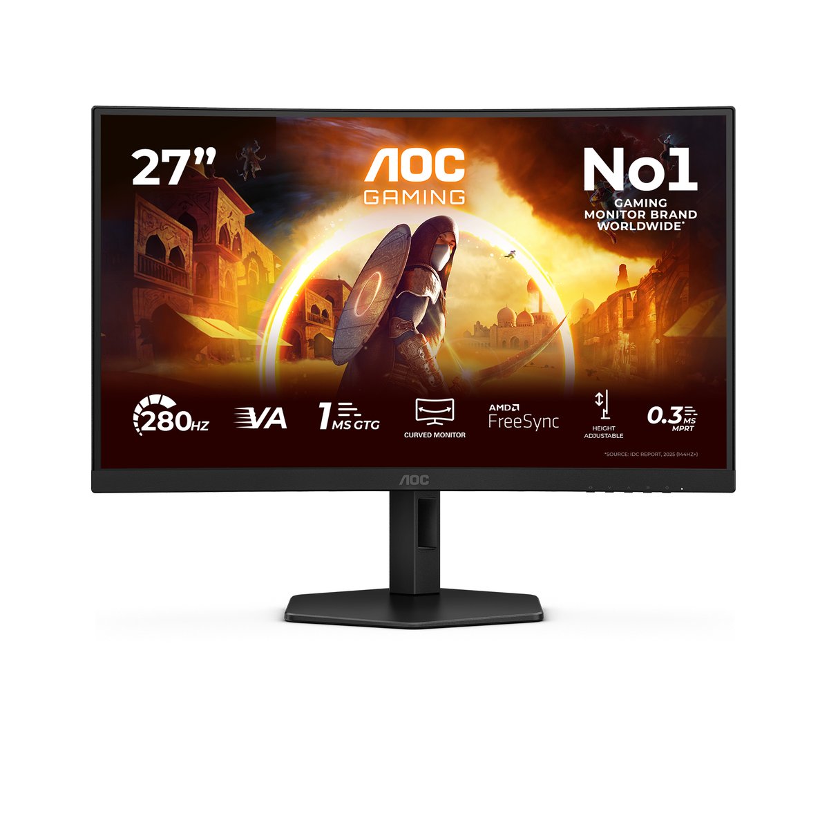 Aoc Monitor 27”, 1920x1080, Max Refresh rate 280 …