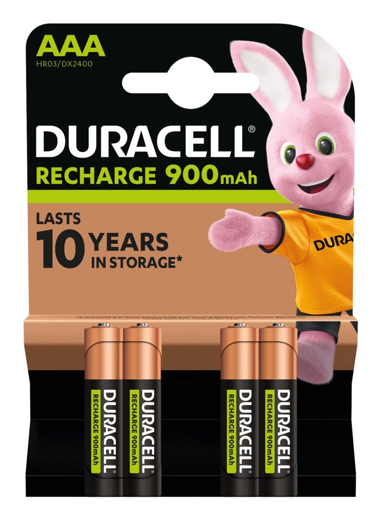 BATTERIE RICARICABILI MINISTILO AAA 900MAH CONF. 4PZ