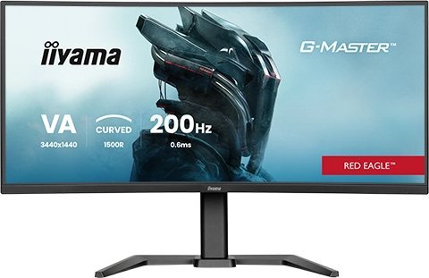 iiyama GCB3484WQSU-B2 Monitor da gioco G-Master Red Eagle 34" VA UW Curved 1500R 3440x1440 200Hz 0,6ms MPRT 450cd HDR400